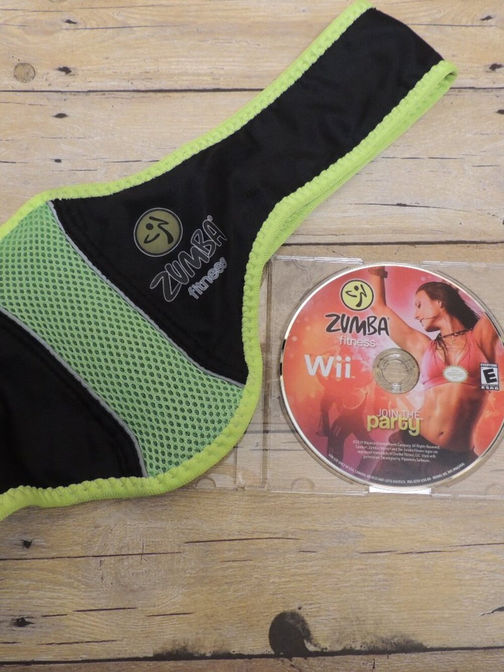 Wii Zumba Fitness Join the Party with Belt Working Without Original Case USED